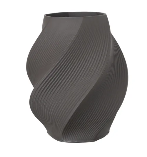 Ceramic Grey Swirl Vase Large