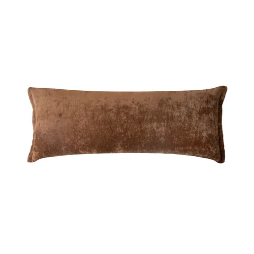 Brown Velvet Large Lumber Cushion