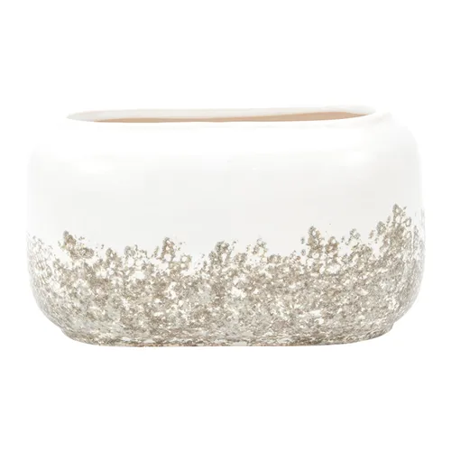 Ceramic charcoal vase wide