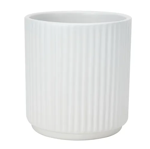White Linear Pot 