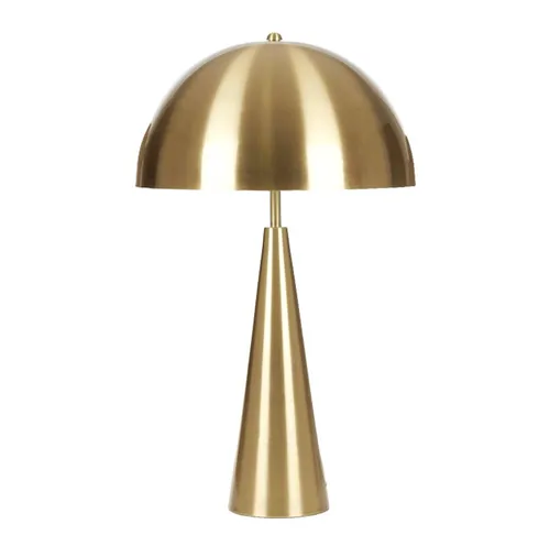 Metal gold mushroom lamp