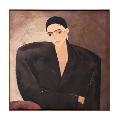 Purple Lady Wall Art