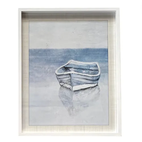 Natural Blue Boat Art (A)