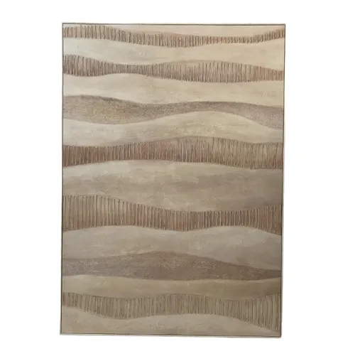 Dunes White Frame Canvas Oil Paint 