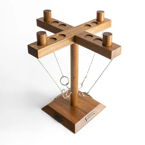 Elegant Events Collection: Wooden 4-Way Hook & Ring