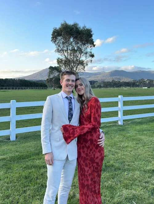 Realisation Par The Gia Havana Long Sleeve Red Floral Maxi Dress