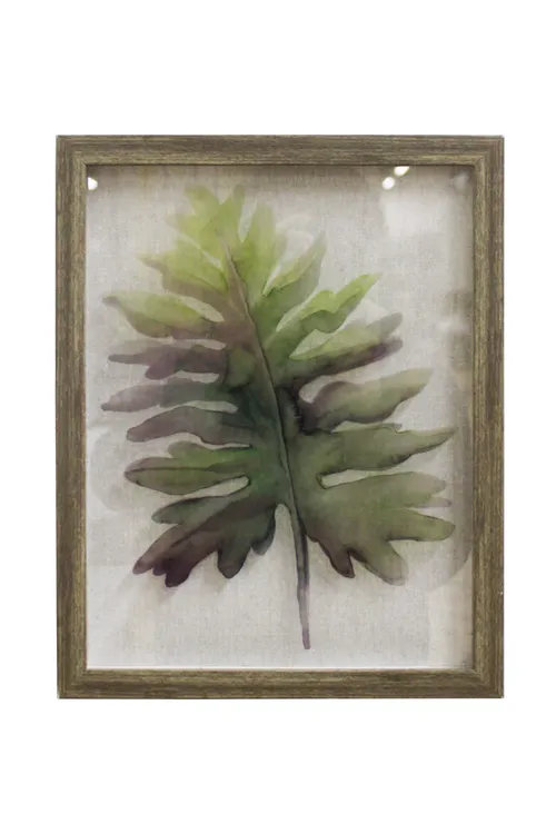 Fern Watercolour Leaf Artwork - BAW292