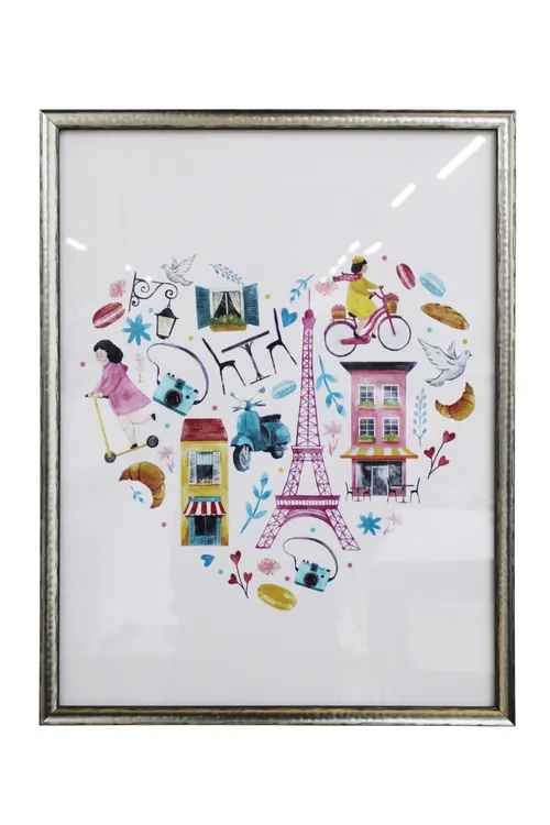 Parisian Heart Kids Artwork - KAW1233