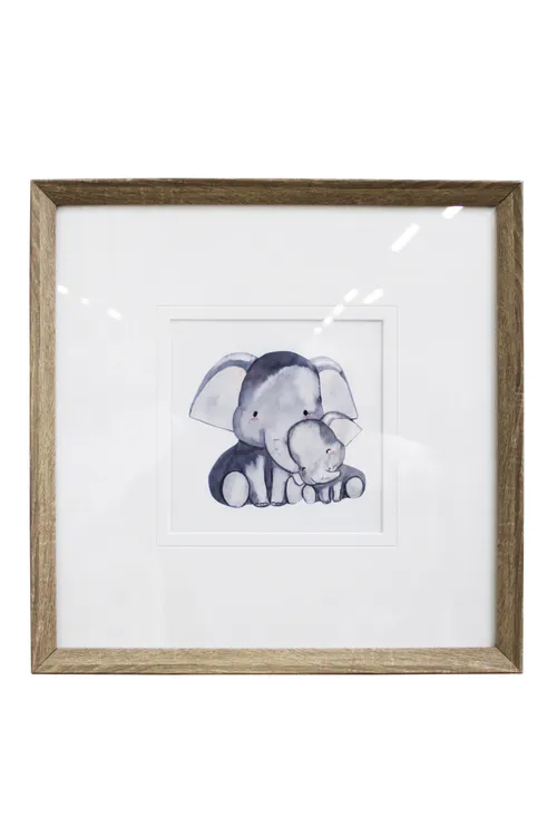 Elephant Family Kids Artwork - KAW442