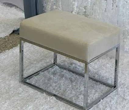 White and Silver Bench