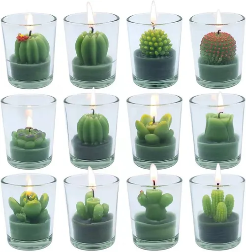 Novelty real candles