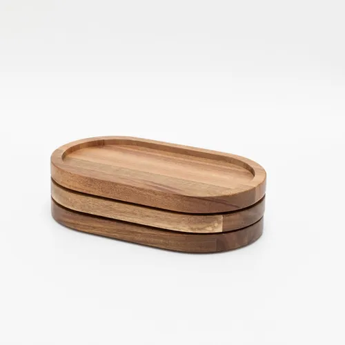 Small Oblong Wood Trays