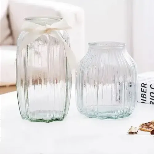 Ridge Glass Vase