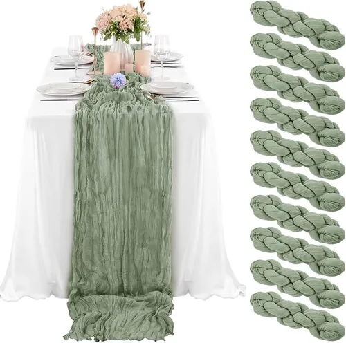 Cheesecloth / sheer Table Runners