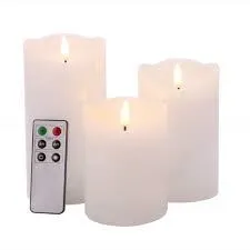 White Pillar Candle