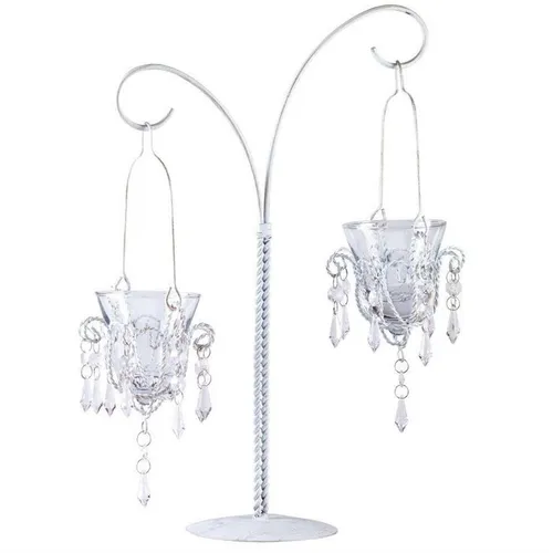 Small White Chandelier Candle Holders