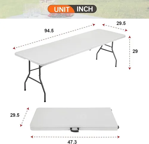 8ft Folding Table