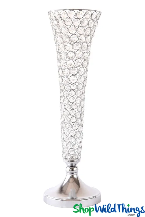 Beaded Trumpet Vase