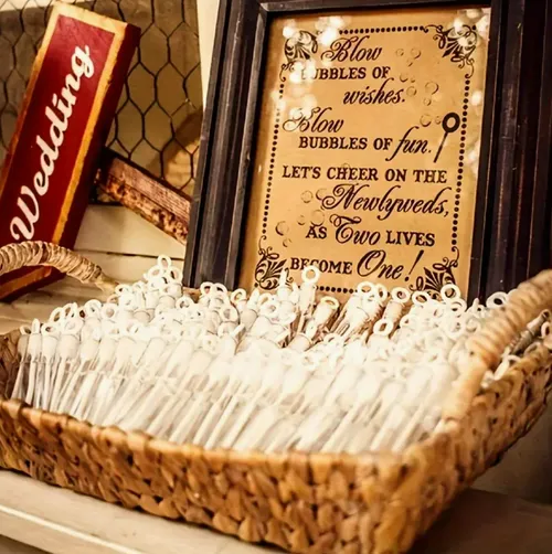 Seifenblasen für Gäste 