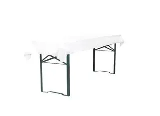 Tischdecke weiss Bierzelttische