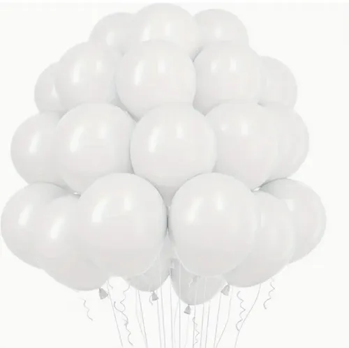 50 Stück Luftballon weiss / Verkaufsartikel
