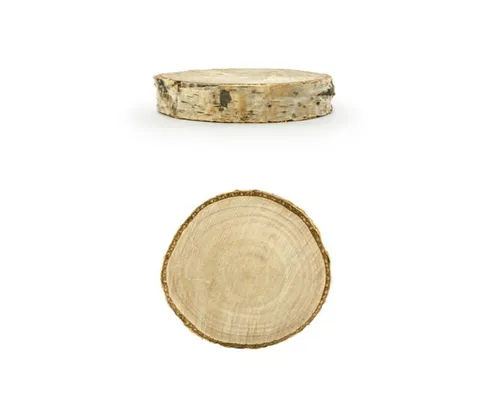 Holz Tischkarten Namenskarten  ⌀ 4,5-6,5 cm - 20 Stk