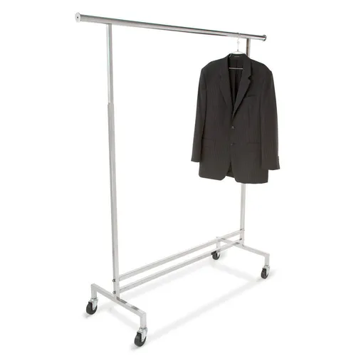 Rolling garment rack