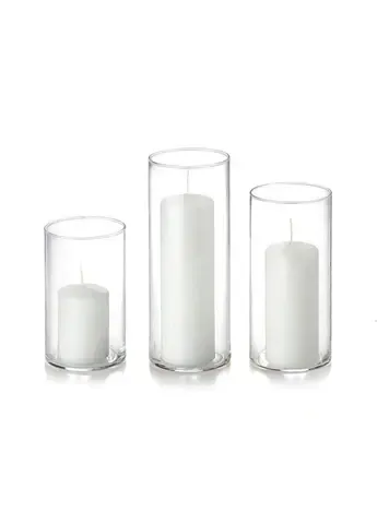 Pillar Candle Cylinder Vases