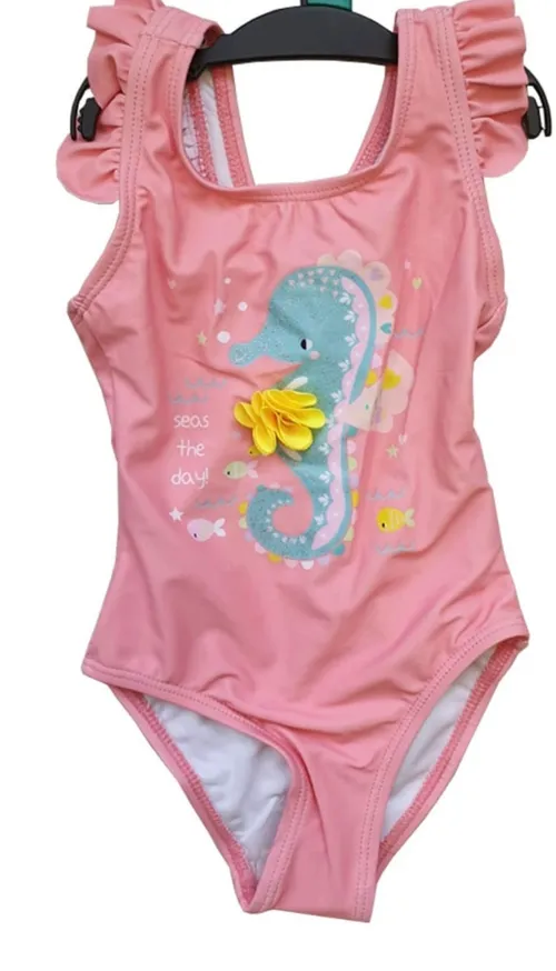 Pink Seahorse Swim suit age 3 - 4 years