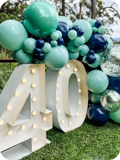 Giant Number Balloon Garland Packages