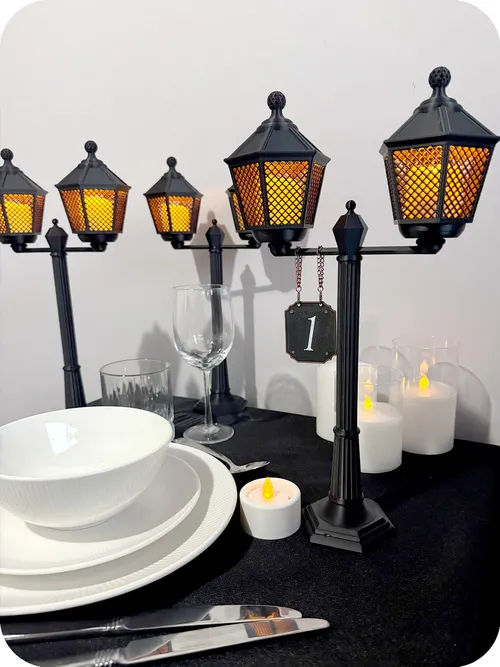 Victorian Streetlight Table Centrepieces