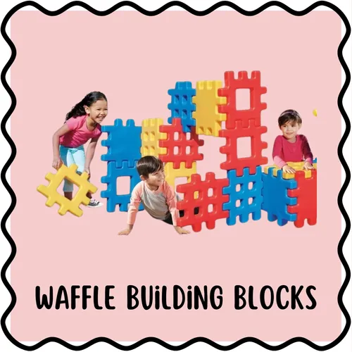 Oversized Waffle Blocks (set of 15) 🪵