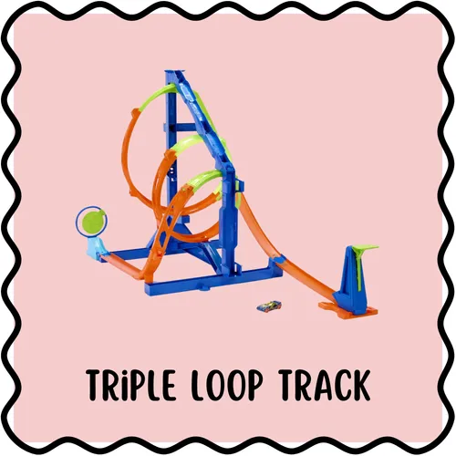 Triple Loop Hot Wheels Track 🏎️
