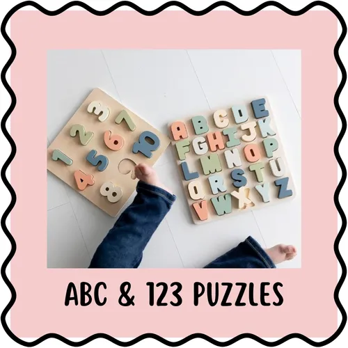 Puzzles: ABC & 123 🔠