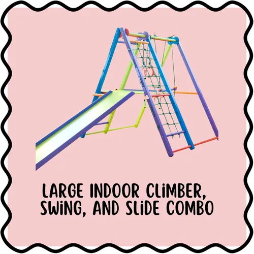 Large Indoor Playset (Slide + Climber)🧗