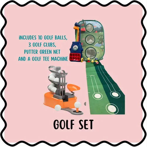 Golf Set (Clubs + Balls + Putting Mat) ⛳