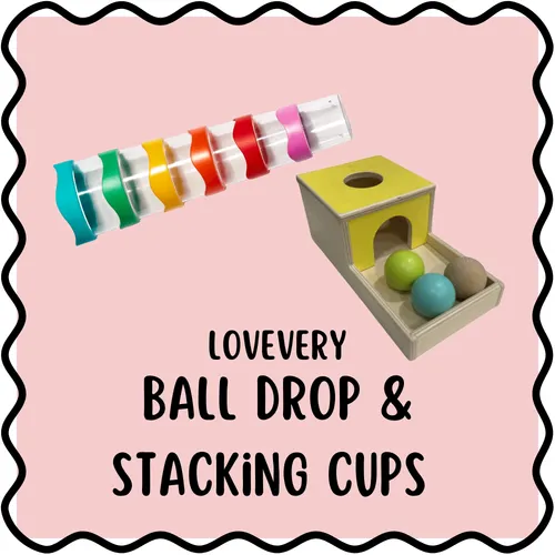 Lovevery Ball Drop & Stacking Cups ⚽