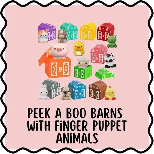 Barns with Finger Puppet Animals 🐮