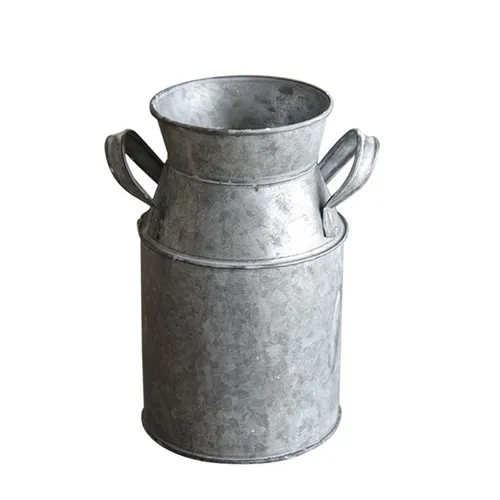 Galvanized Milk Can Vase