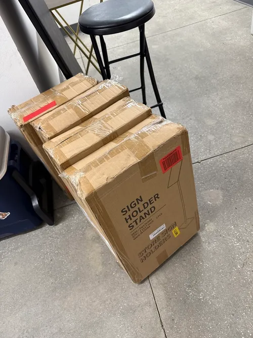 Sign holder stands (11