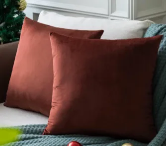 Burgundy Velvet Pillow Covers
