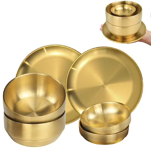 Gold Dinnerware Set