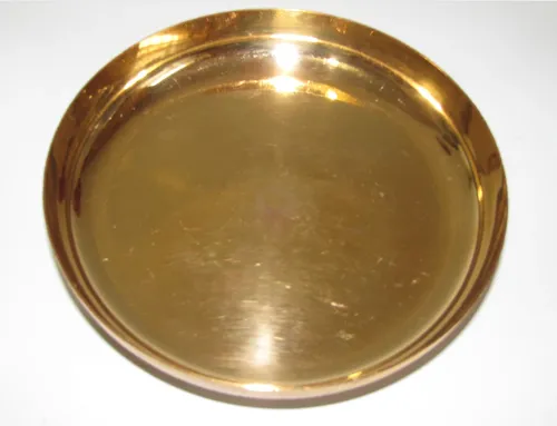 Gold Round Storage Dish 