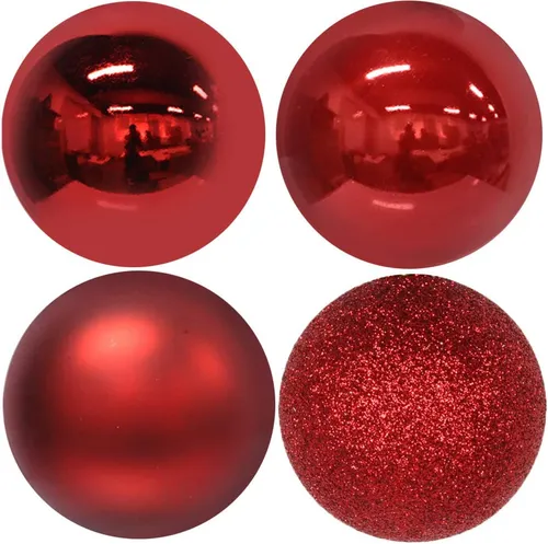 Red Christmas Balls Ornaments 