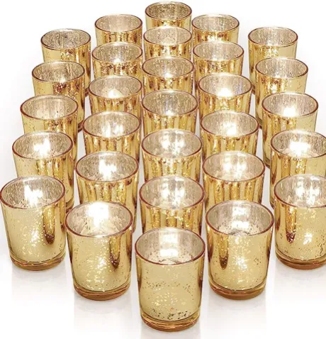 Speckled Gold Votives