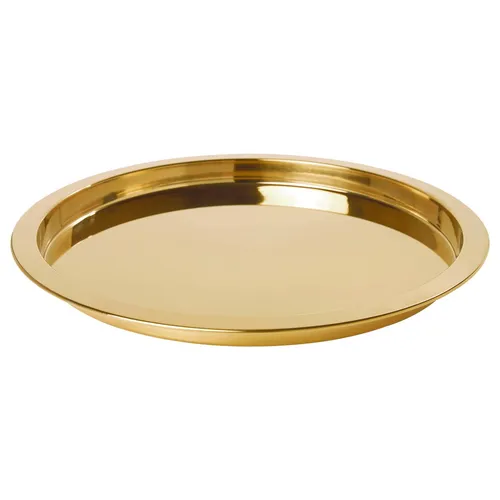 Gold Round Serving Tray 15
