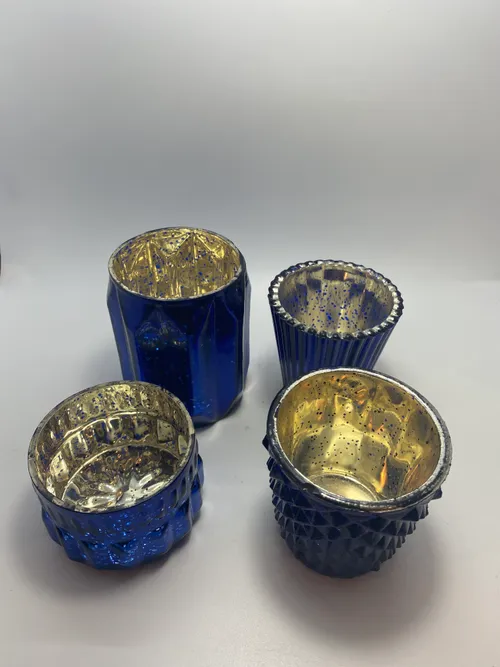 Assorted Blue Votives 