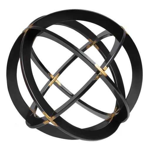 Decorative Sphere - Black & Gold