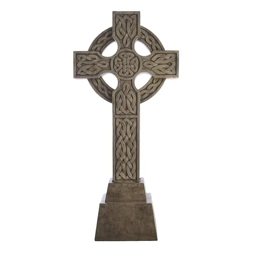 Halloween Tombstone Cross Decoration 4'