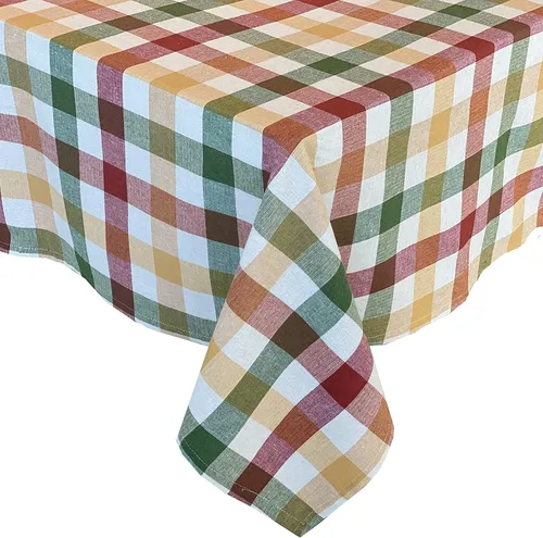 Multi Check Fabric Tablecloth